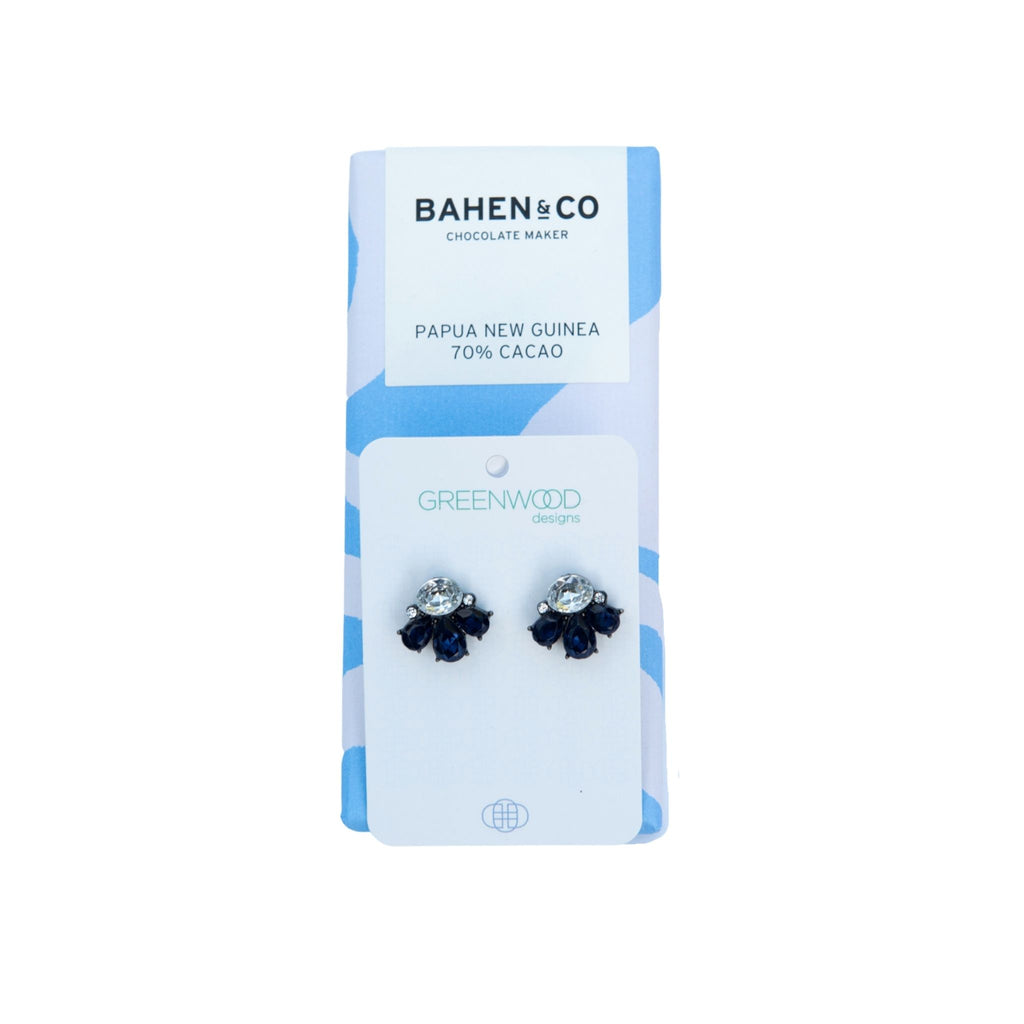 Over-the-Rainbow-03-Hamper-Greenwood-Designs-Bling-Earrings-068-and-Bahen-and-Co-New-Guinea-70%-cacao-chocolate-